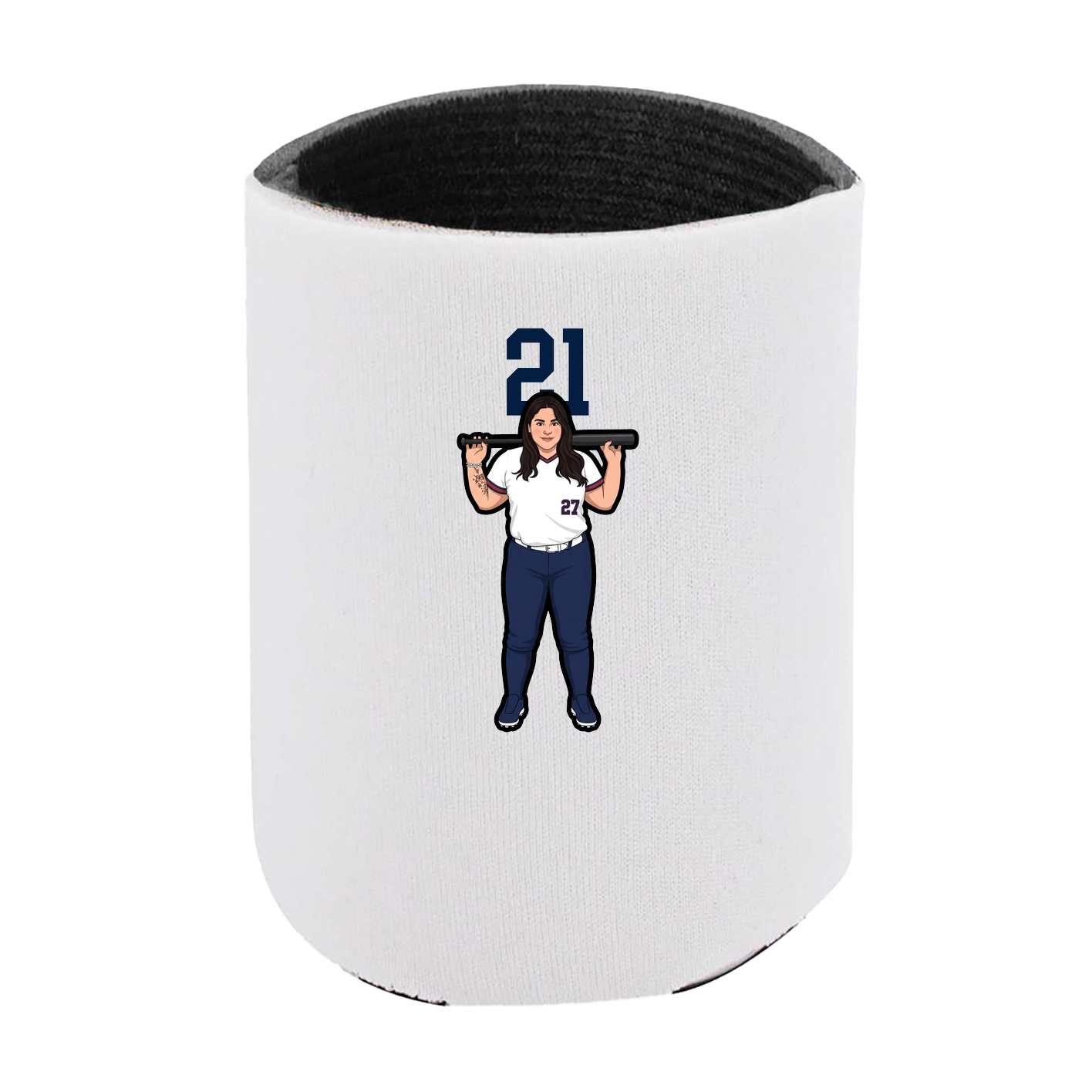 Can Holder — Number Top in White