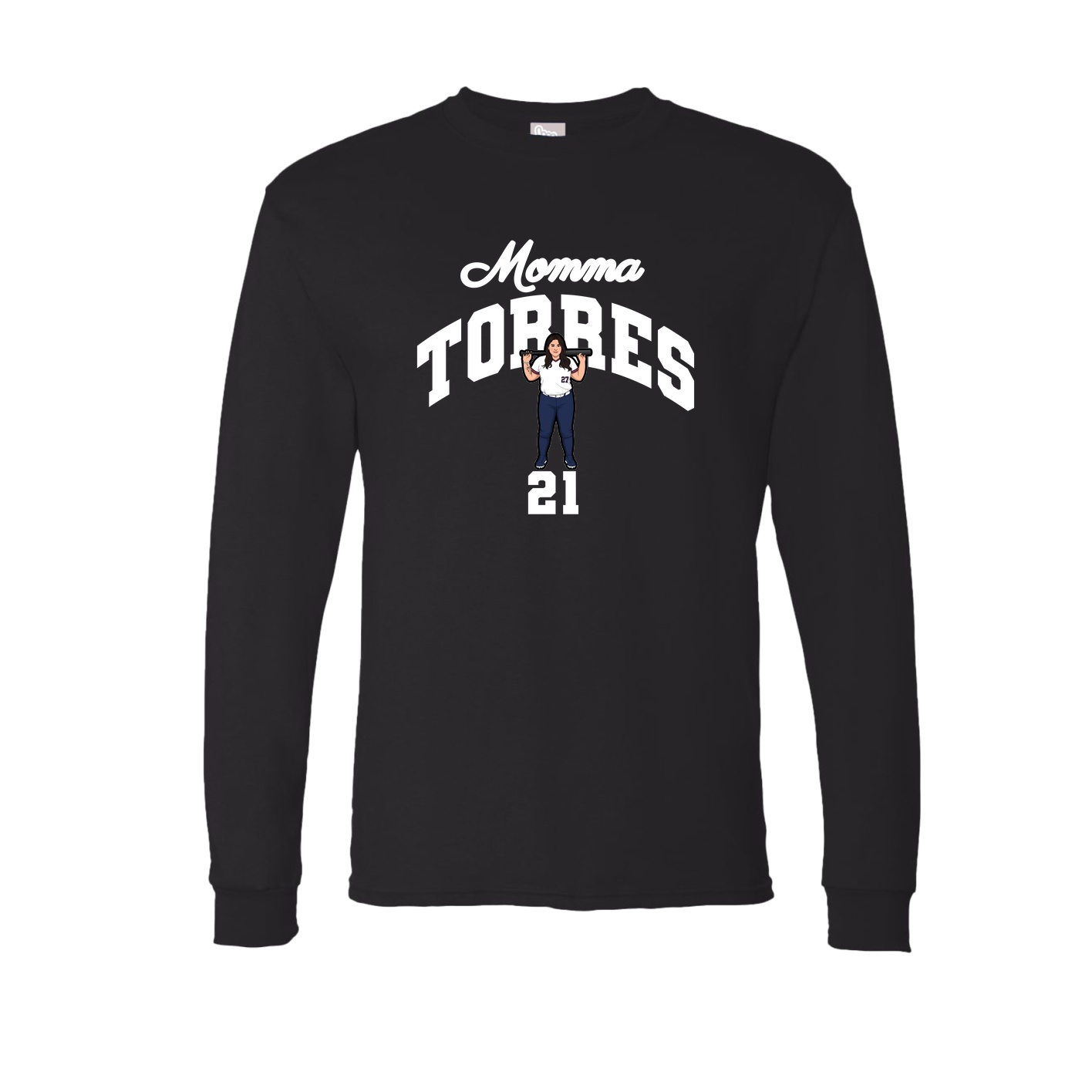 Long Sleeve Tee — Mothers Day Arch in Black