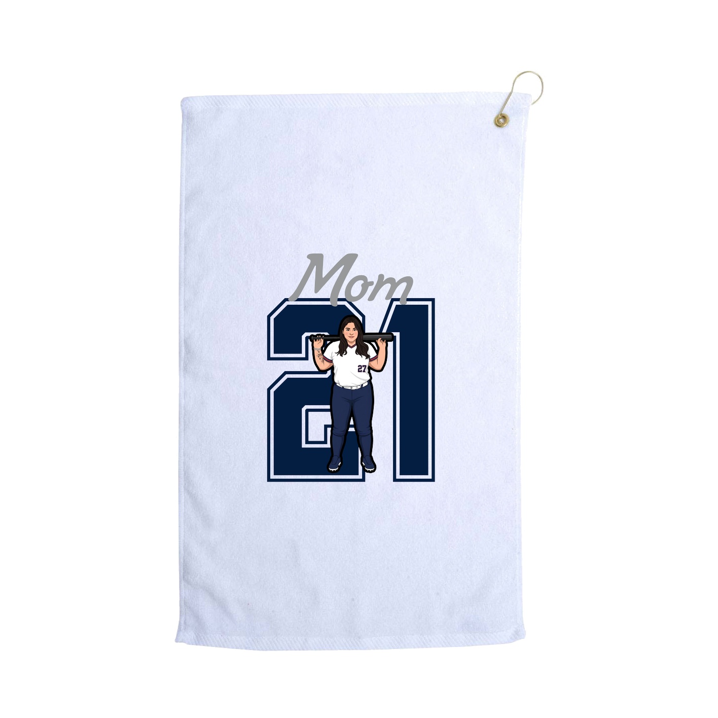 Golf Towel — Mothers Day Shirsey in White