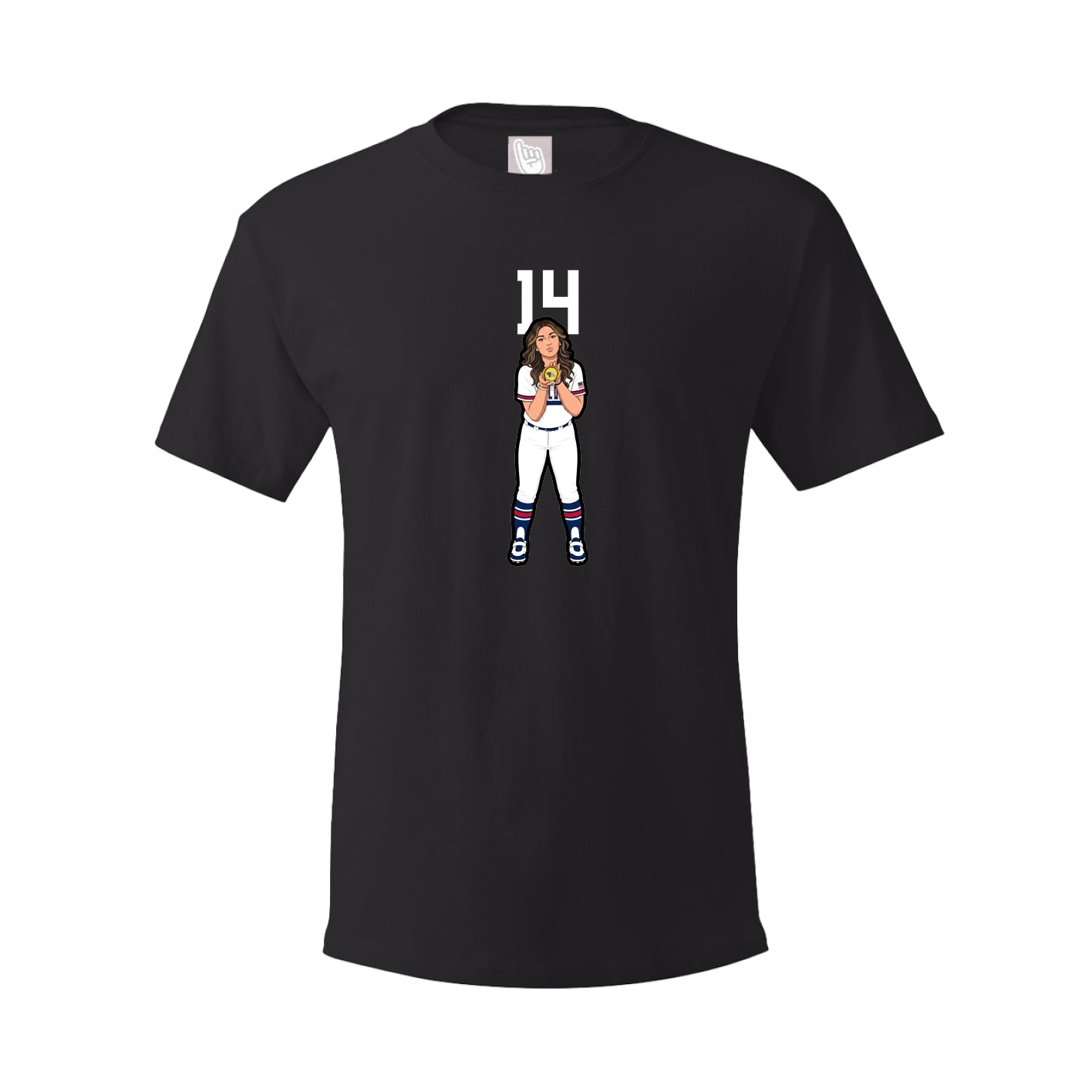 Tee — Number Top in Black
