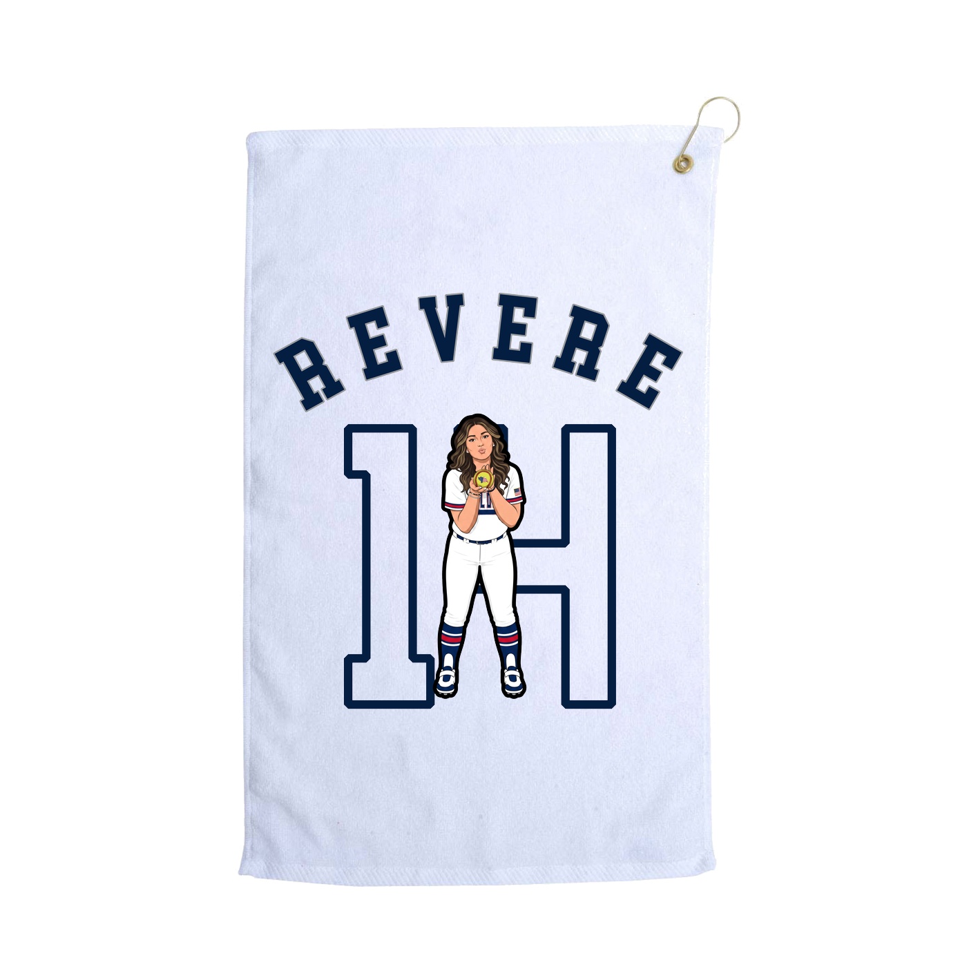 Golf Towel — Shirsey Arch in White