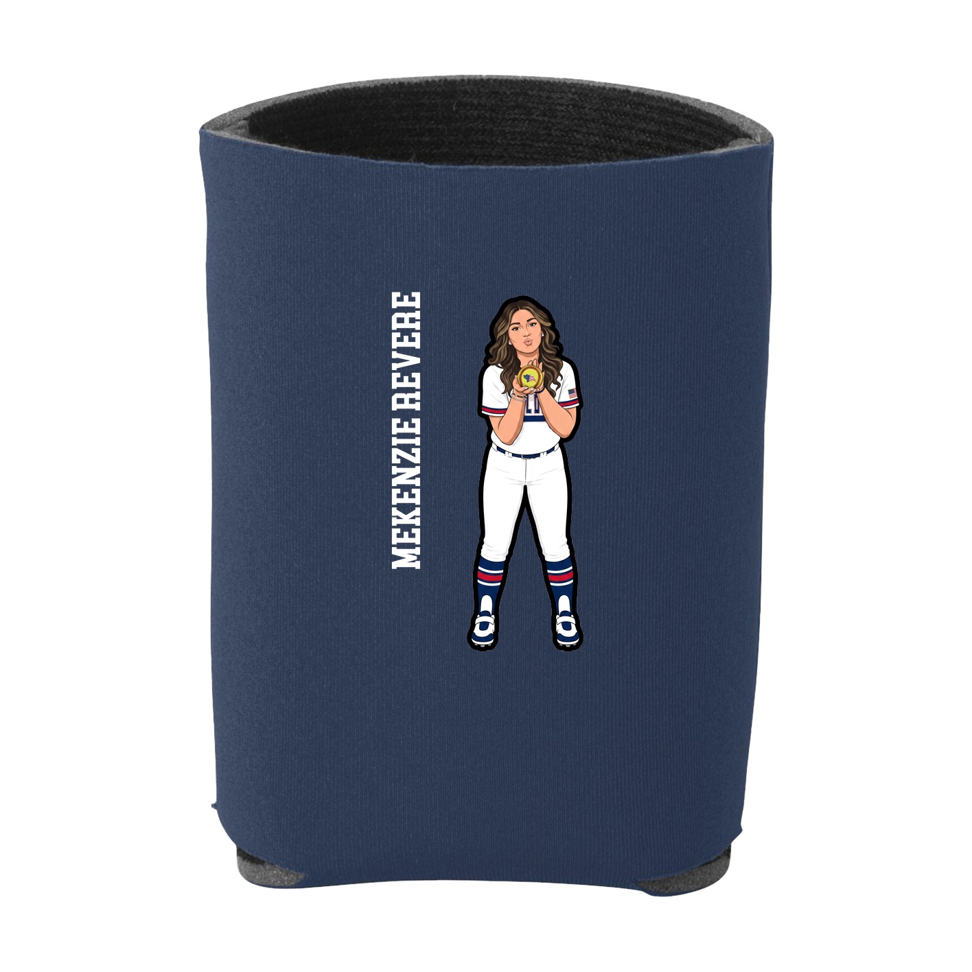 Can Holder — Name Vertical in Navy