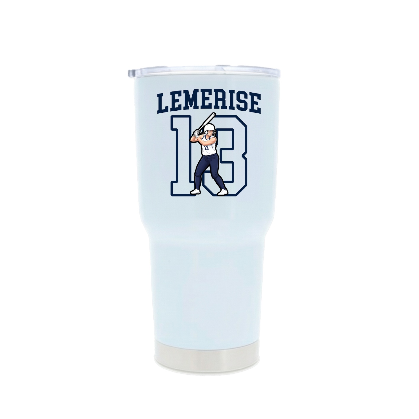 30oz Stainless Steel Tumbler — Shirsey in White