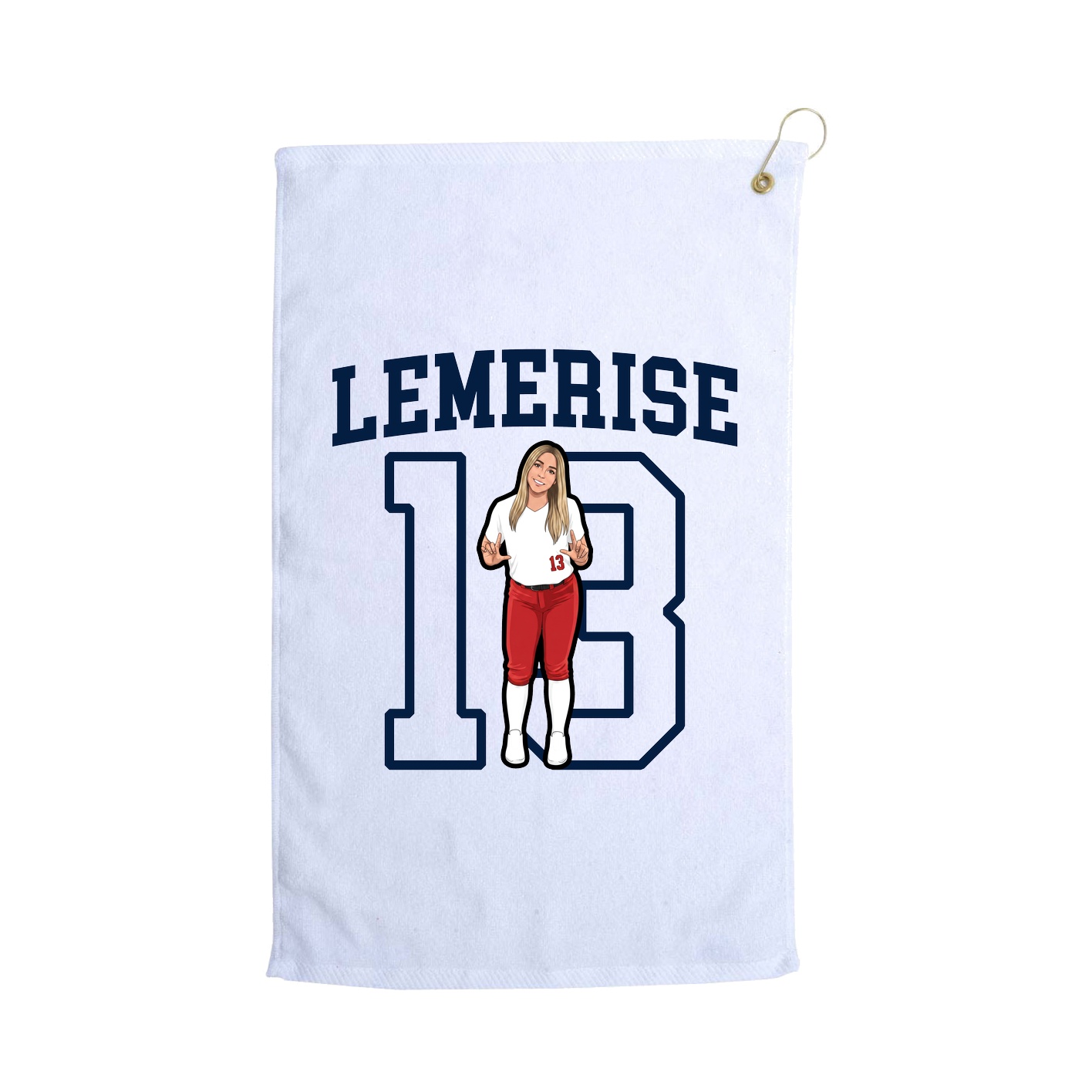 Golf Towel — Shirsey in White