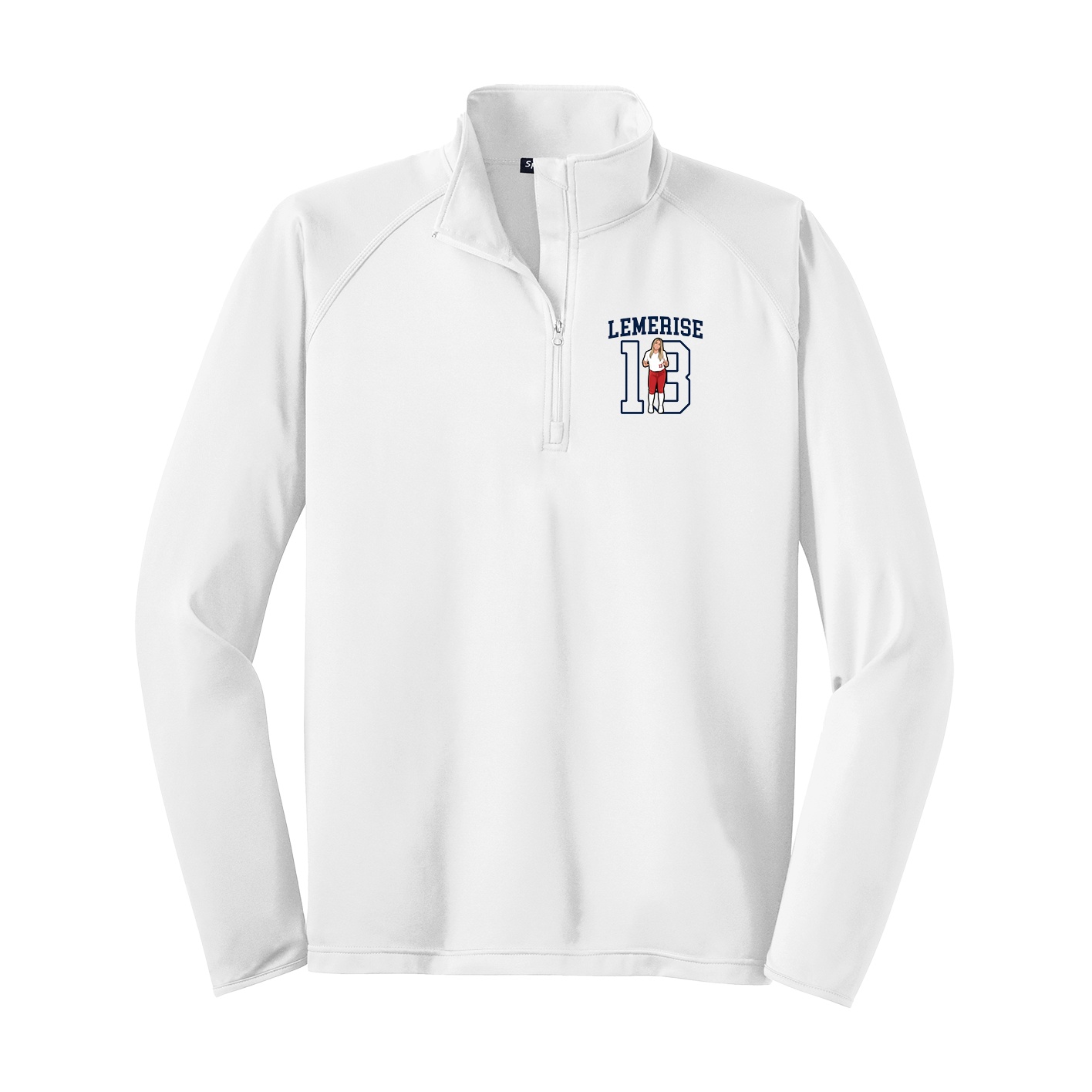 Q-Zip Pullover — Shirsey in White