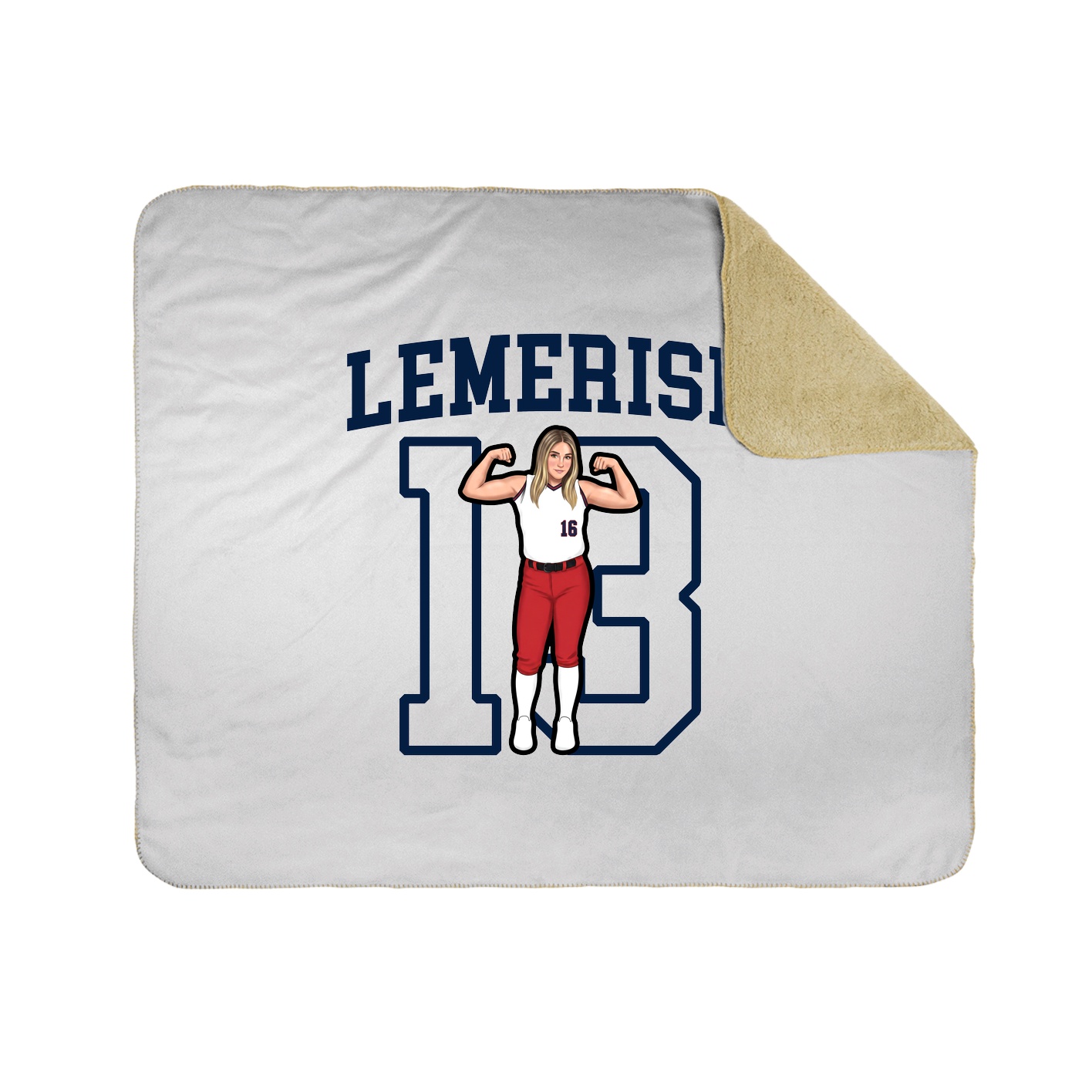 Throw Blanket — Shirsey in White