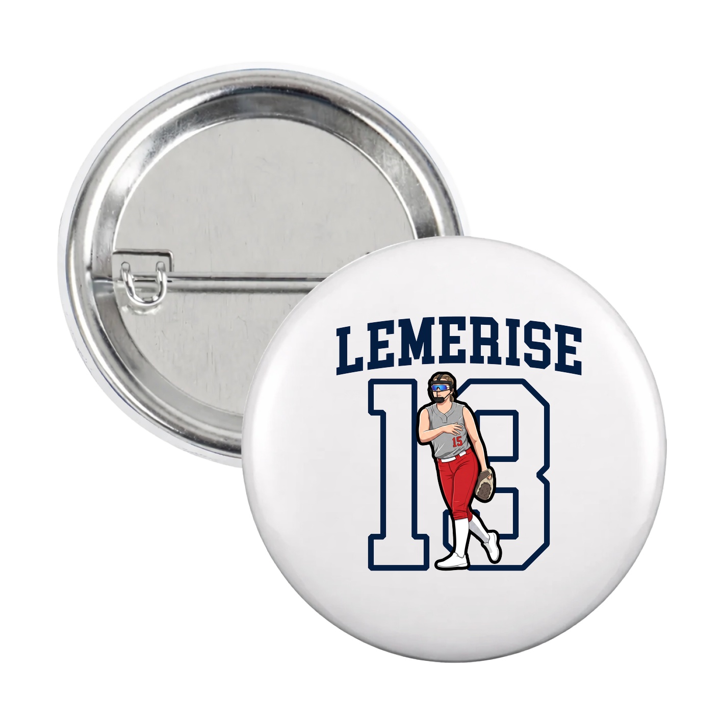 Game Day Button — Shirsey in White