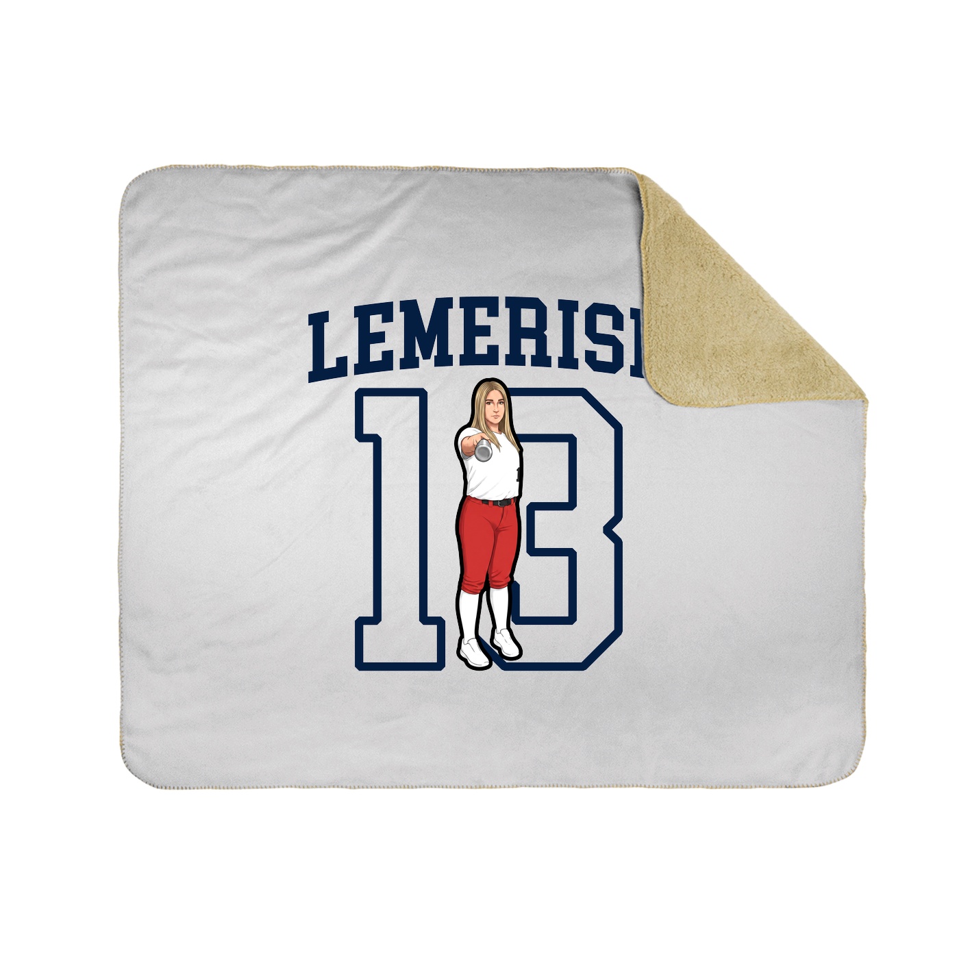 Throw Blanket — Shirsey in White