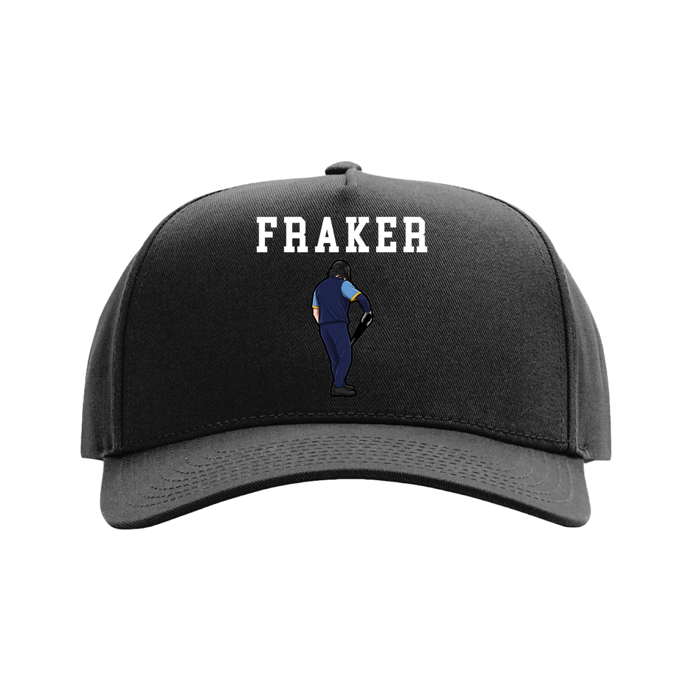 Full Fabric Five-Panel Champ Cap — Shirsey in Black