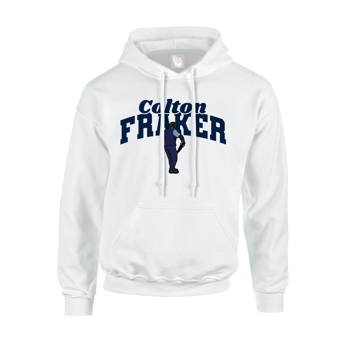 Youth Hoodie — Signature Arch in White