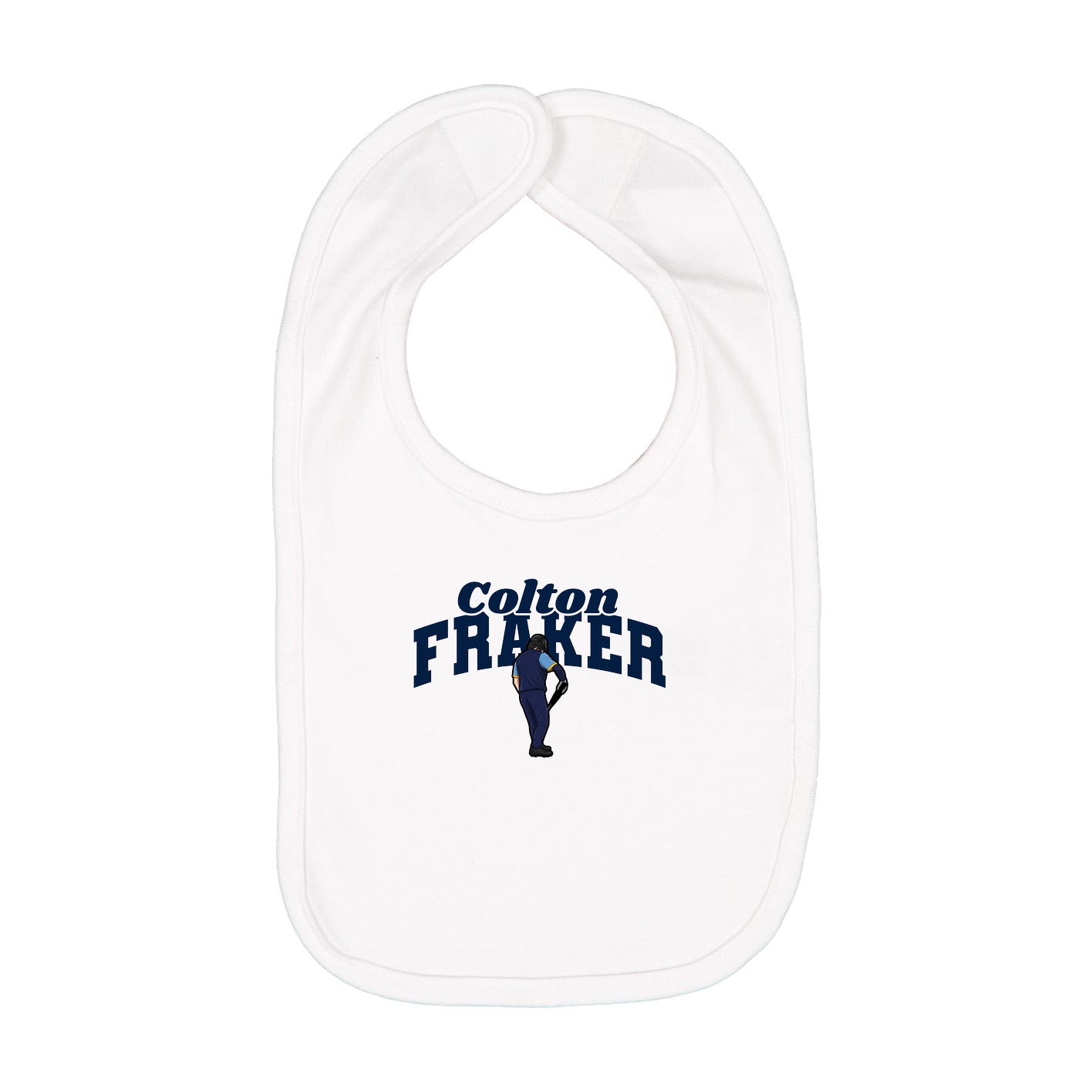 Infant Bib — Signature Arch in White