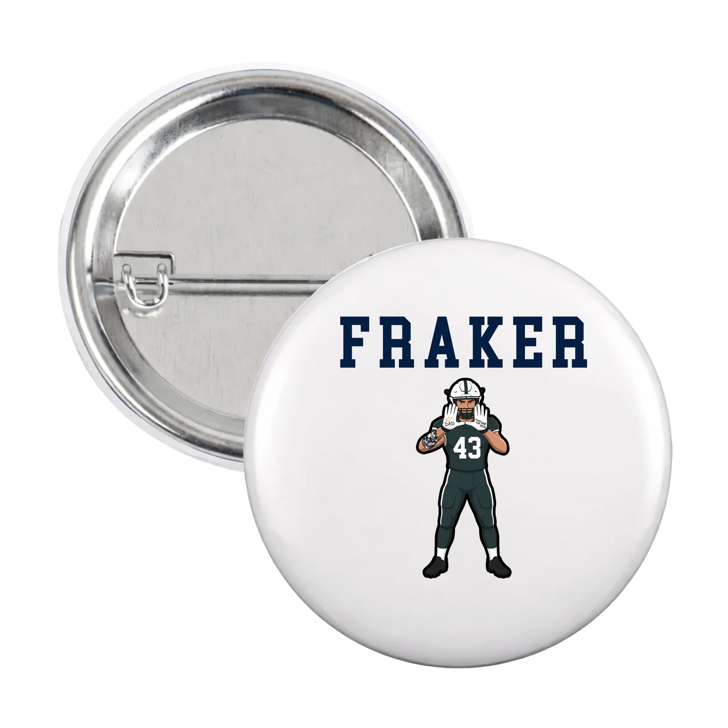 Game Day Button — Shirsey in White