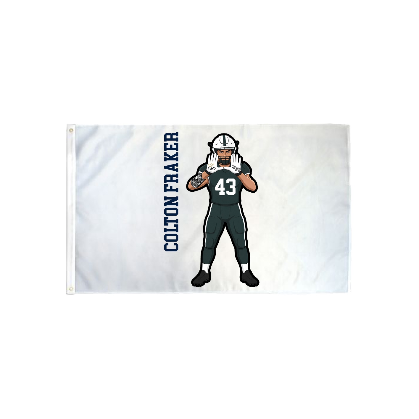 3x5 Flag — Name Vertical in Classic