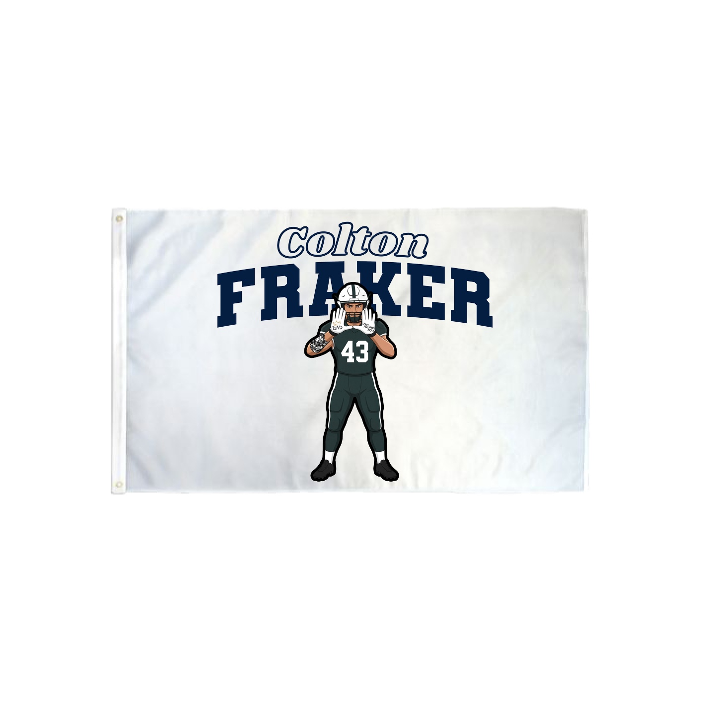 3x5 Flag — Name Arch in Classic