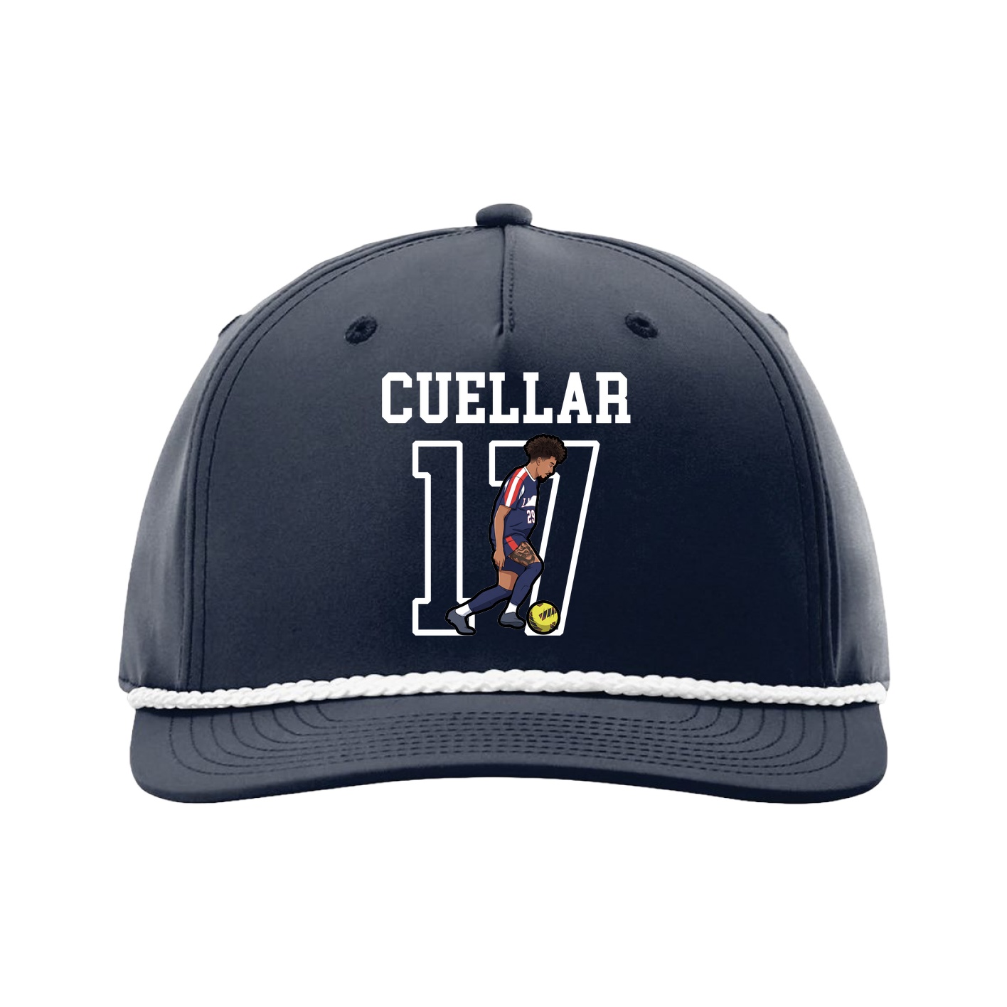 Five-Panel Classic Rope Cap — Shirsey in Navy