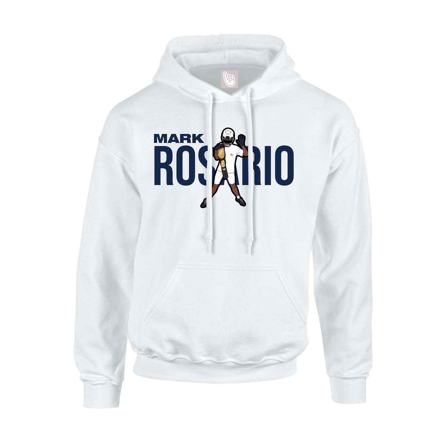 Youth Hoodie — Player Name in White