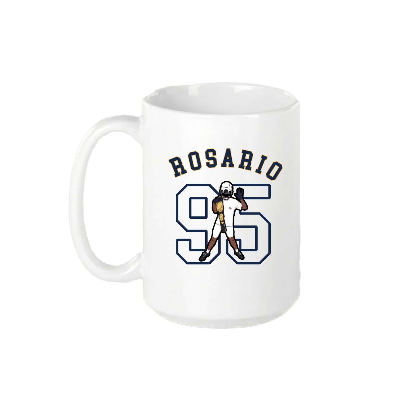15oz Coffee Mug — Shirsey Arch in White