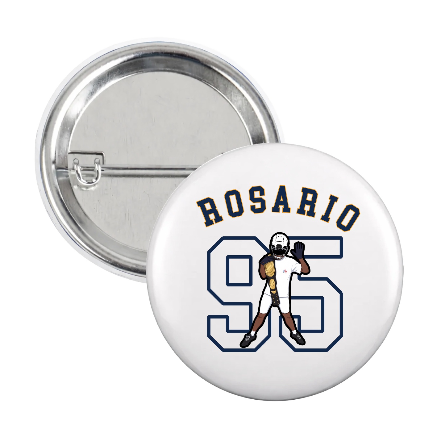 Game Day Button — Shirsey Arch in White