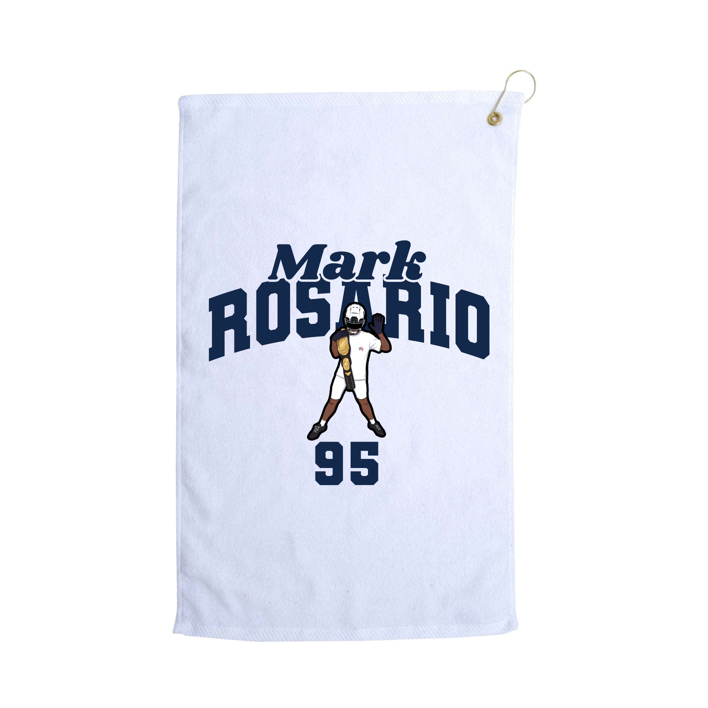 Golf Towel — Signature Arch in White