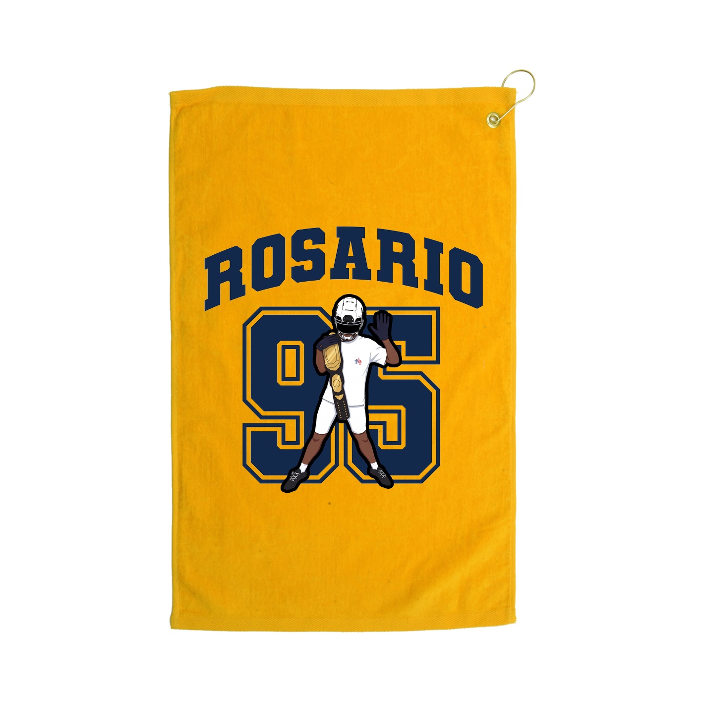 Golf Towel — Number in Gold