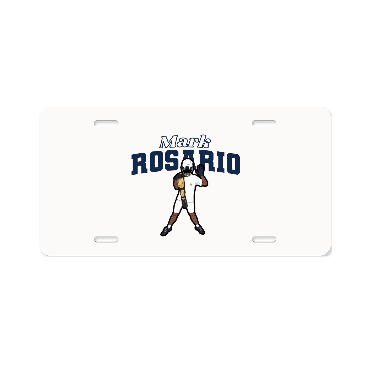 License Plate — Name Arch in Classic