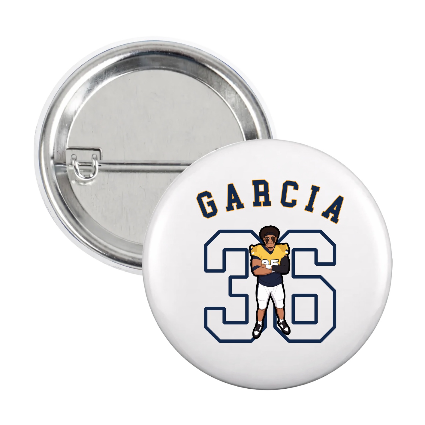 Game Day Button — Shirsey Arch in White