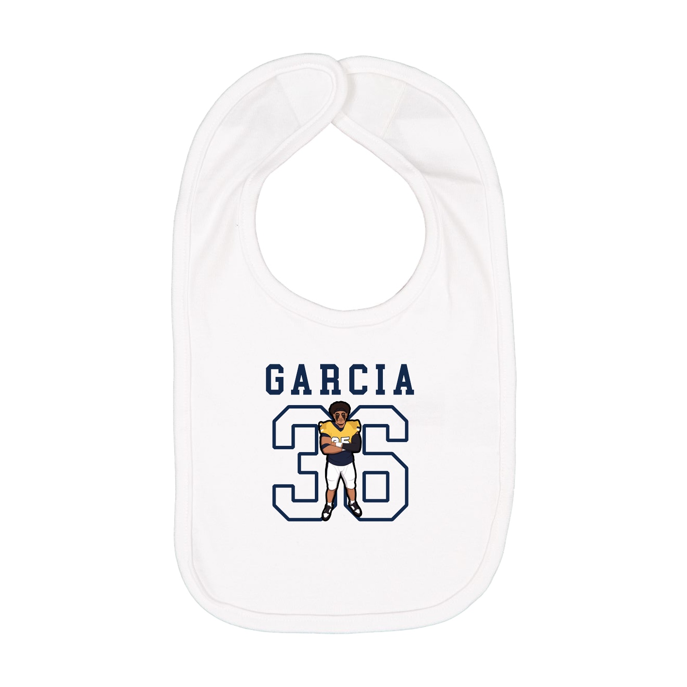 Infant Bib — Shirsey in White
