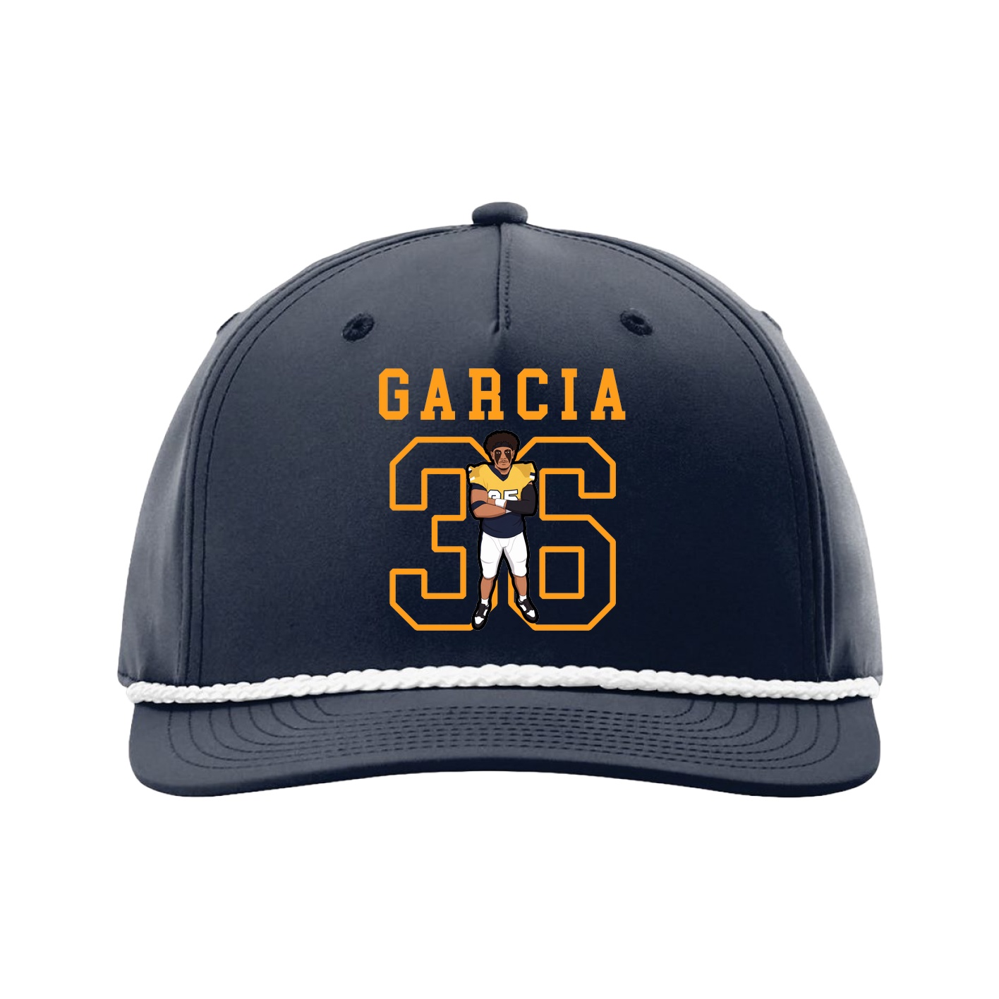 Five-Panel Classic Rope Cap — Shirsey in Navy