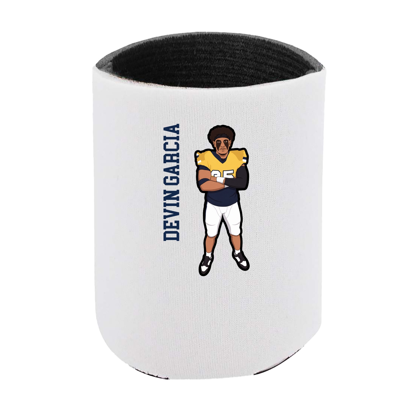 Can Holder — Name Vertical in White