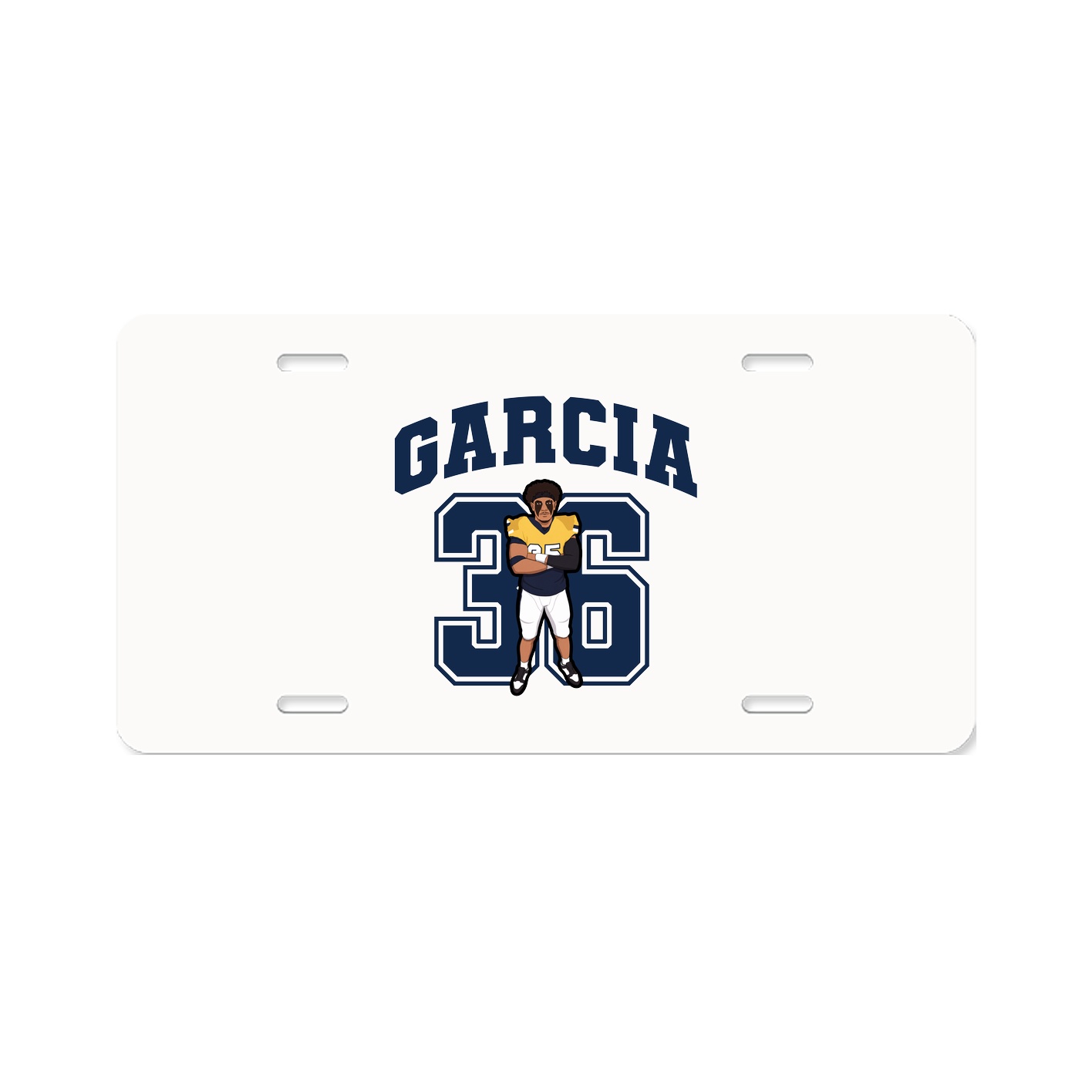 License Plate — Number in Classic