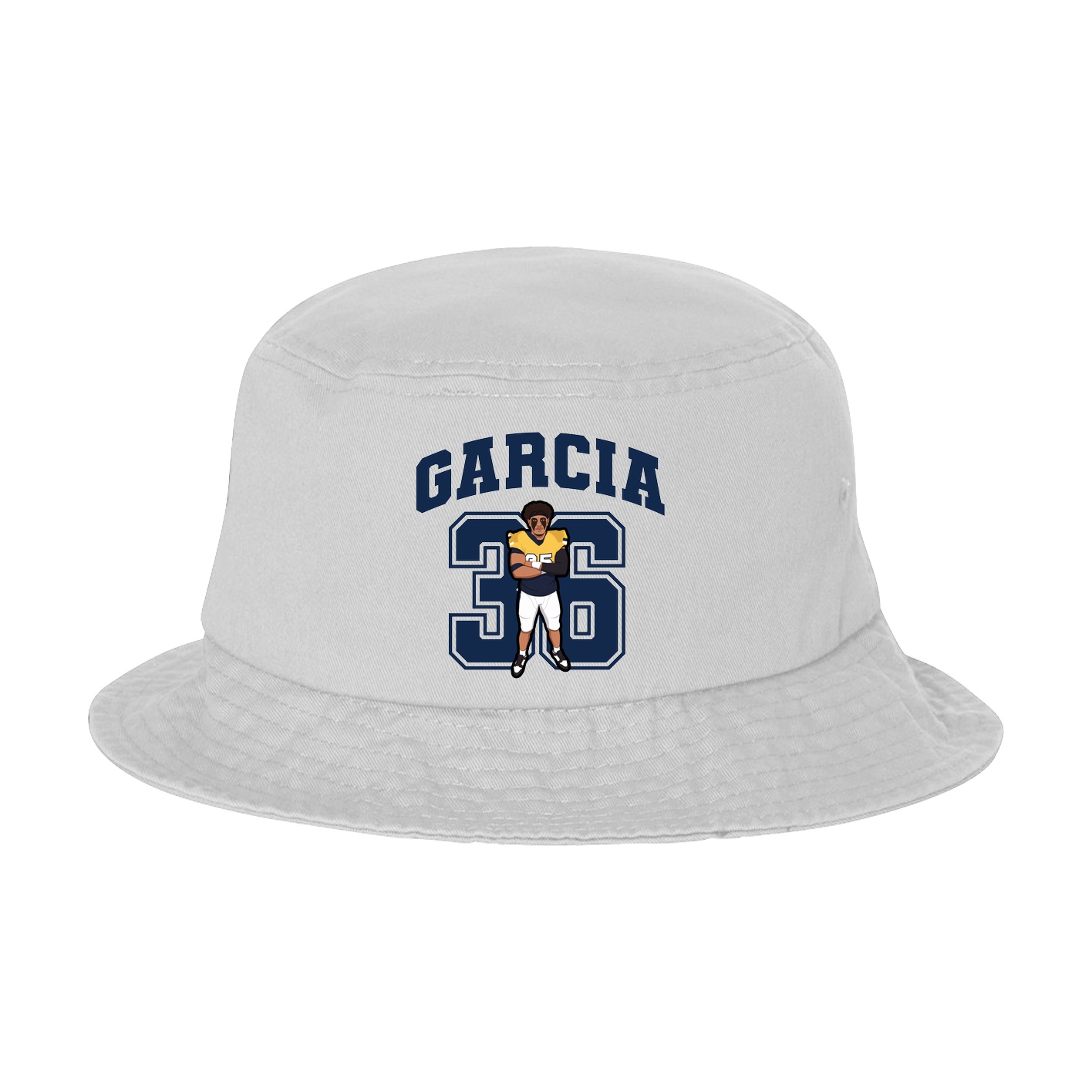 Bucket Cap — Number in White