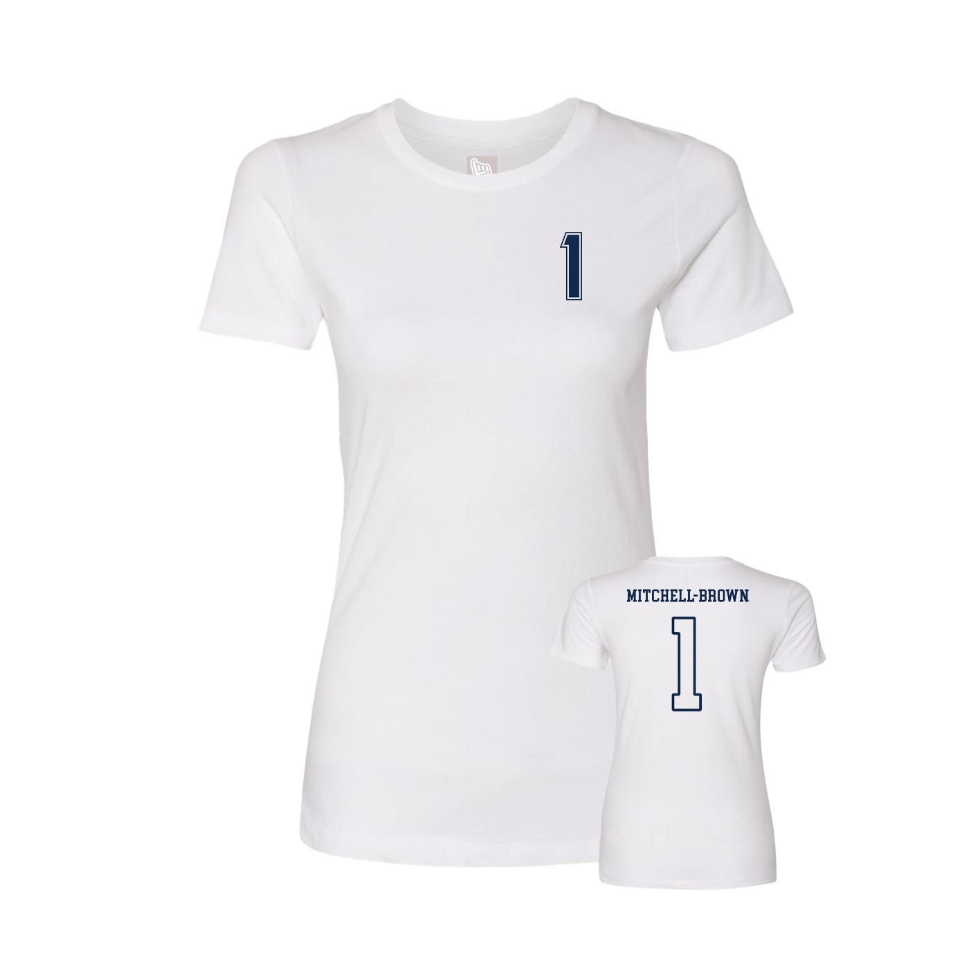 Womens Tee — Chest Back in White