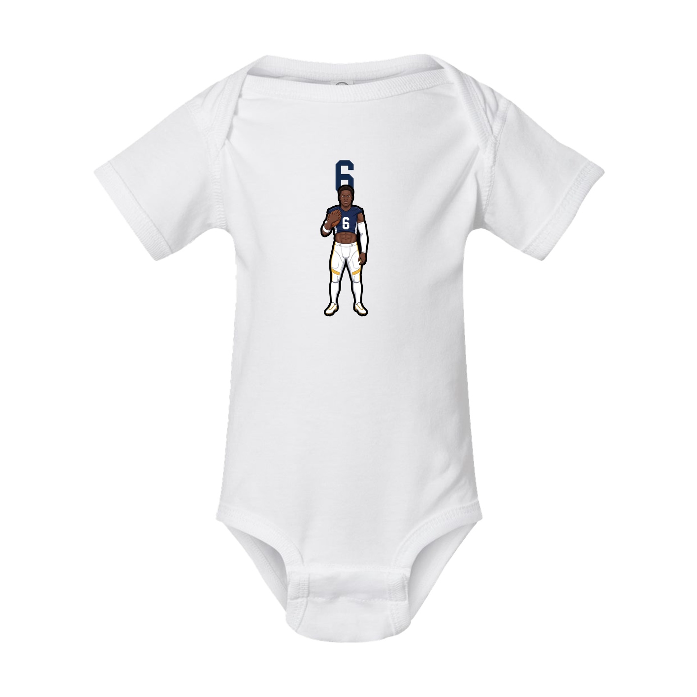 Baby Onesie — Number Top in White