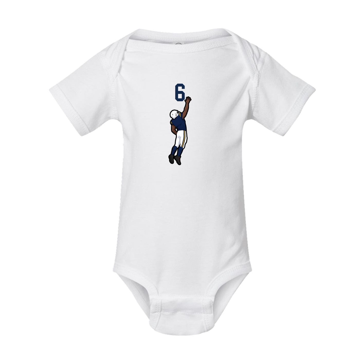 Baby Onesie — Number Top in White