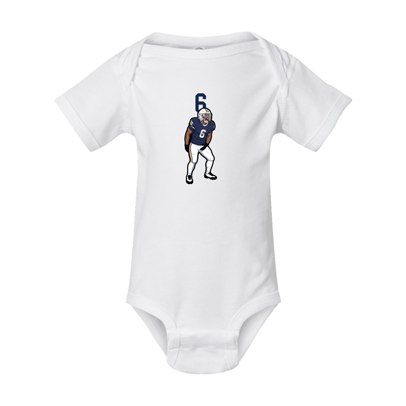 Baby Onesie — Number Top in White