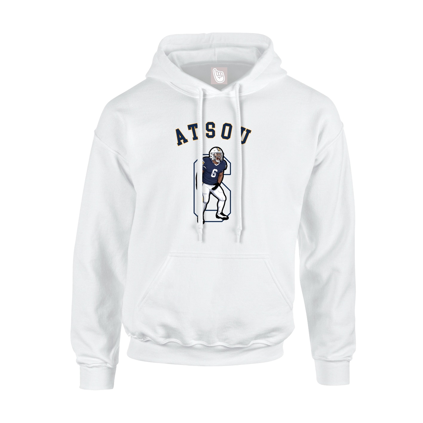 Hoodie — Shirsey Arch in White