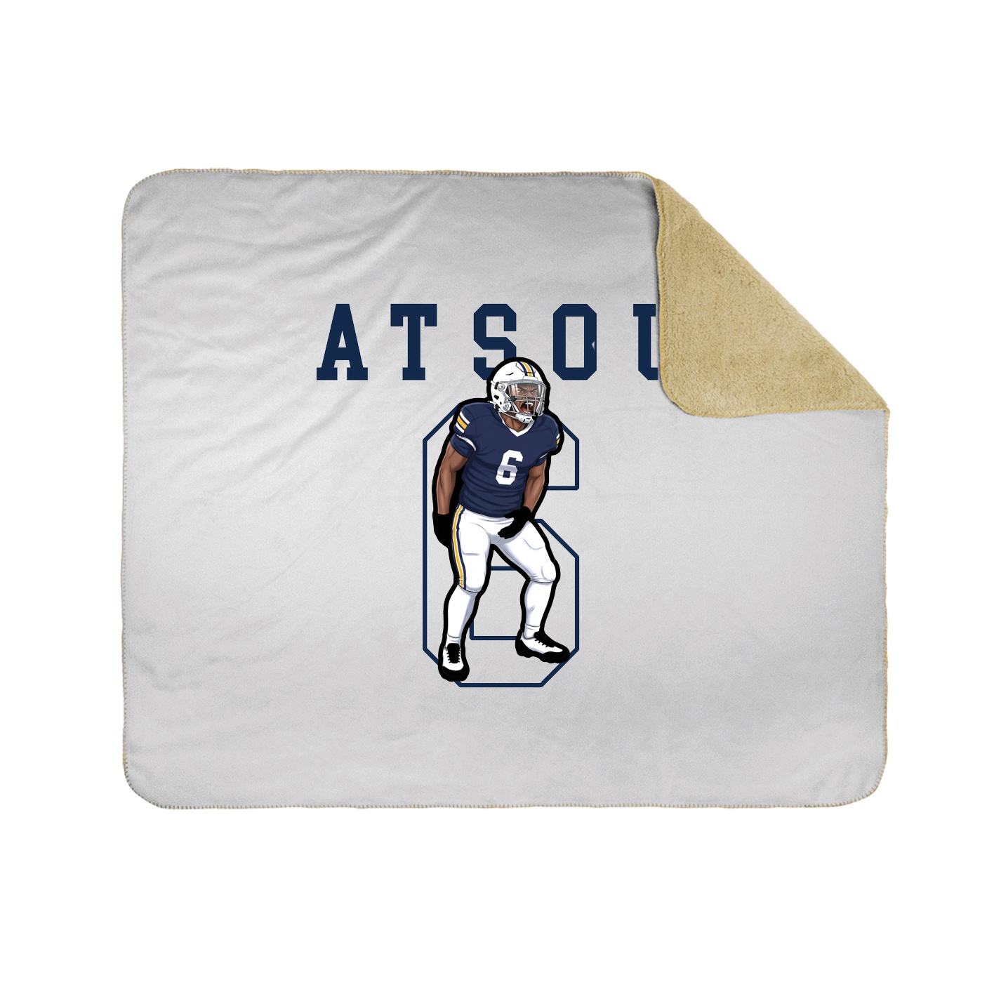 50x60 Sherpa Lined Throw Blanket