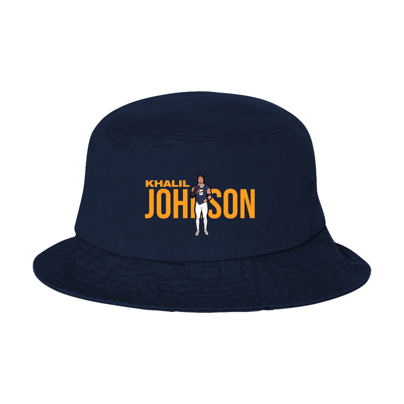 Bucket Cap — Player Name in Navy