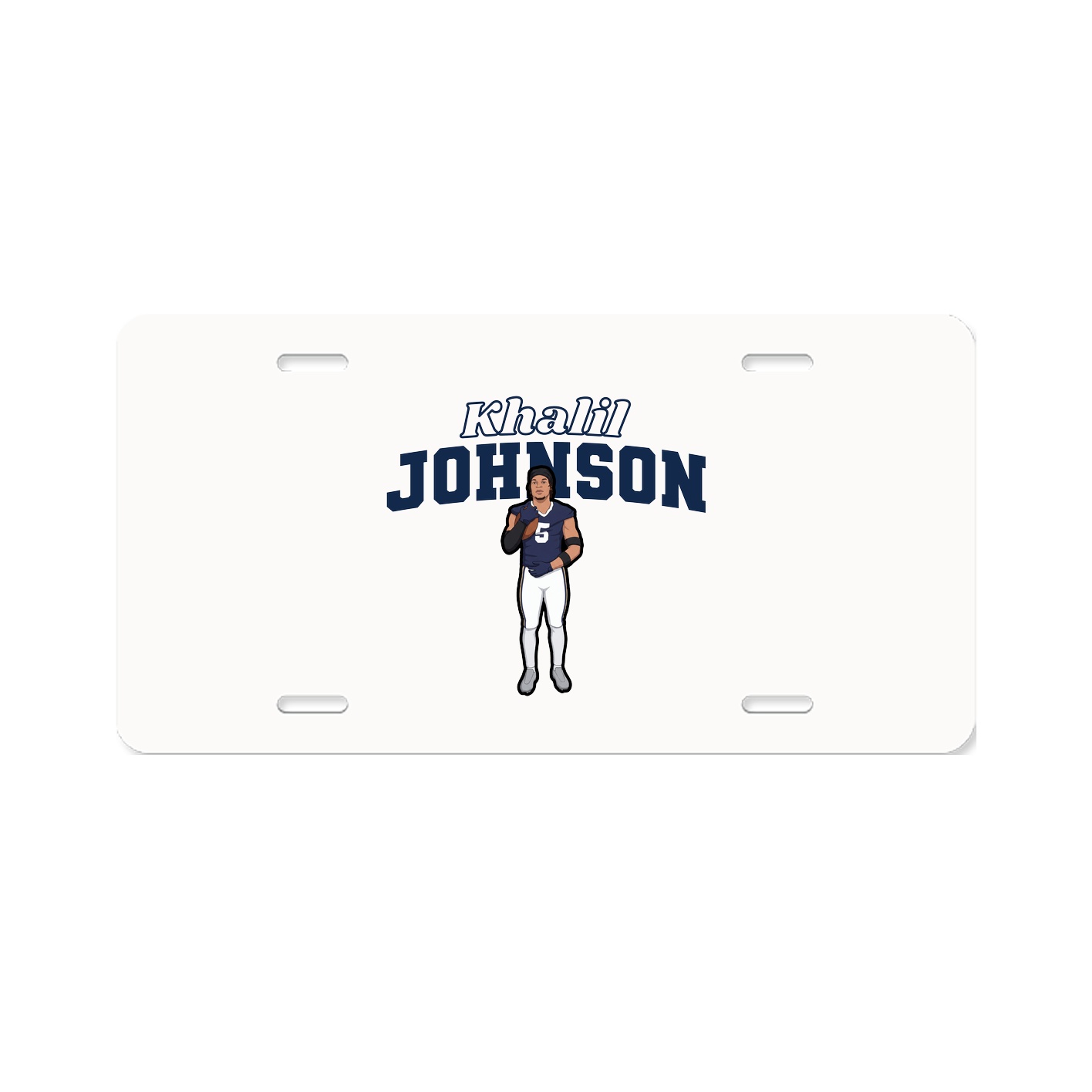 License Plate — Name Arch in Classic