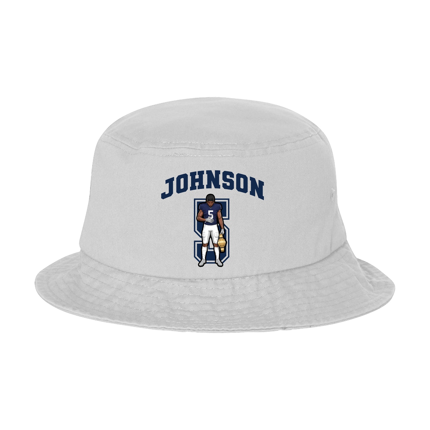 Bucket Cap — Number in White