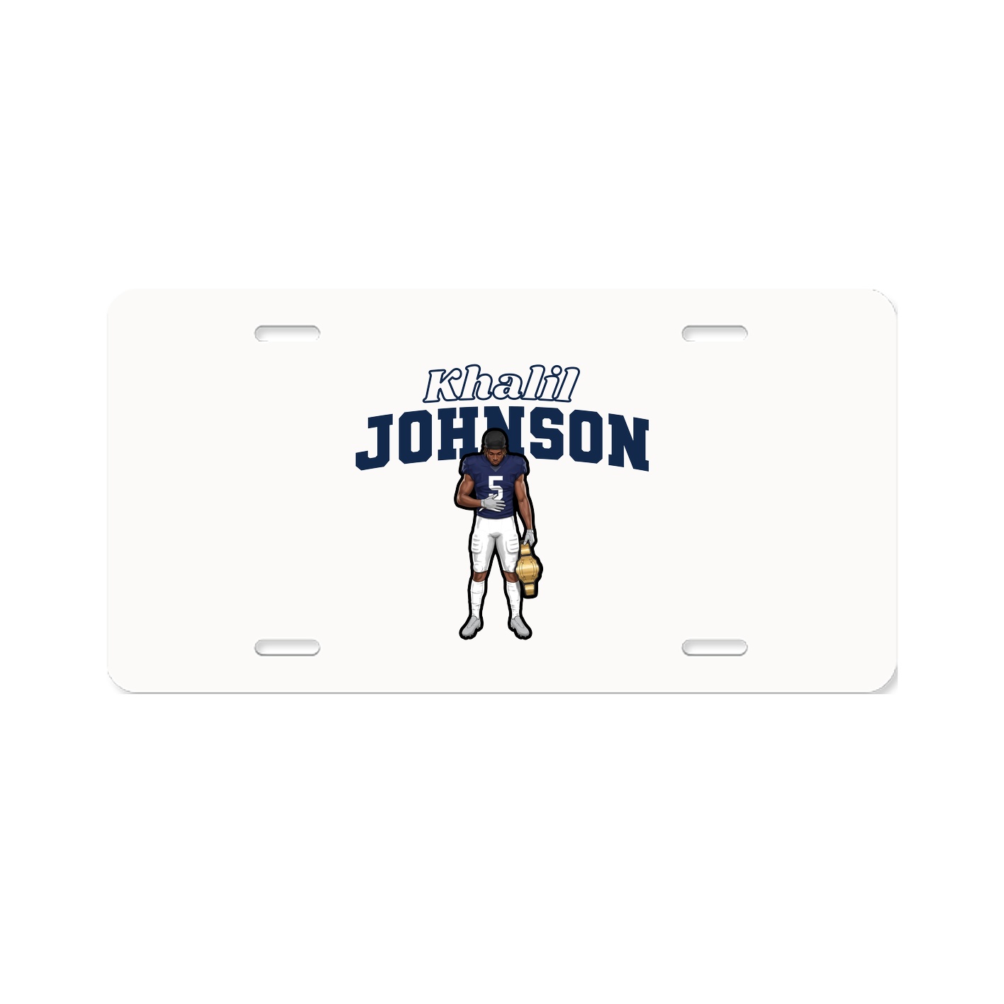 License Plate — Name Arch in Classic