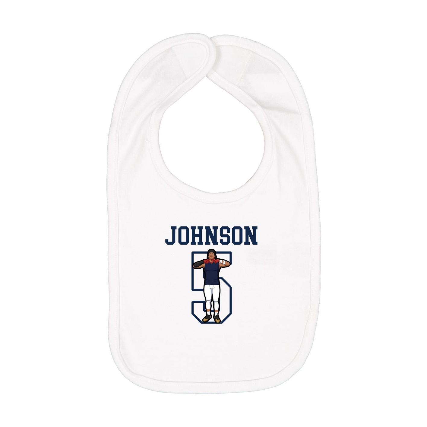 Infant Bib — Shirsey in White