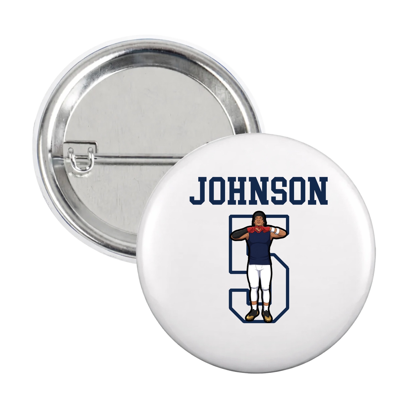 Game Day Button — Shirsey in White