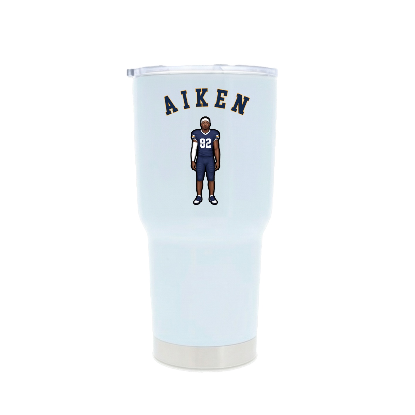 30oz Stainless Steel Tumbler — Shirsey Arch in White