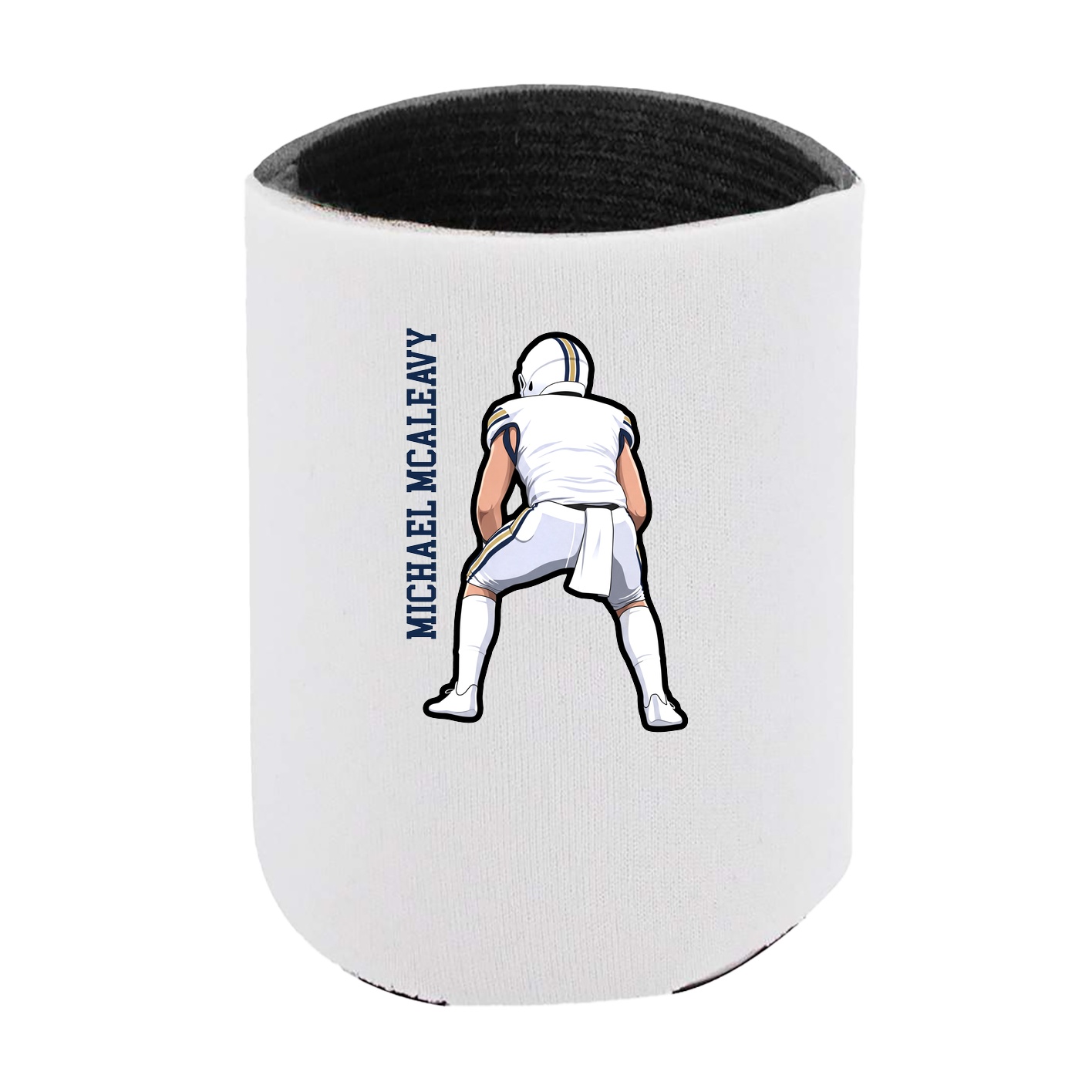 Can Holder — Name Vertical in White