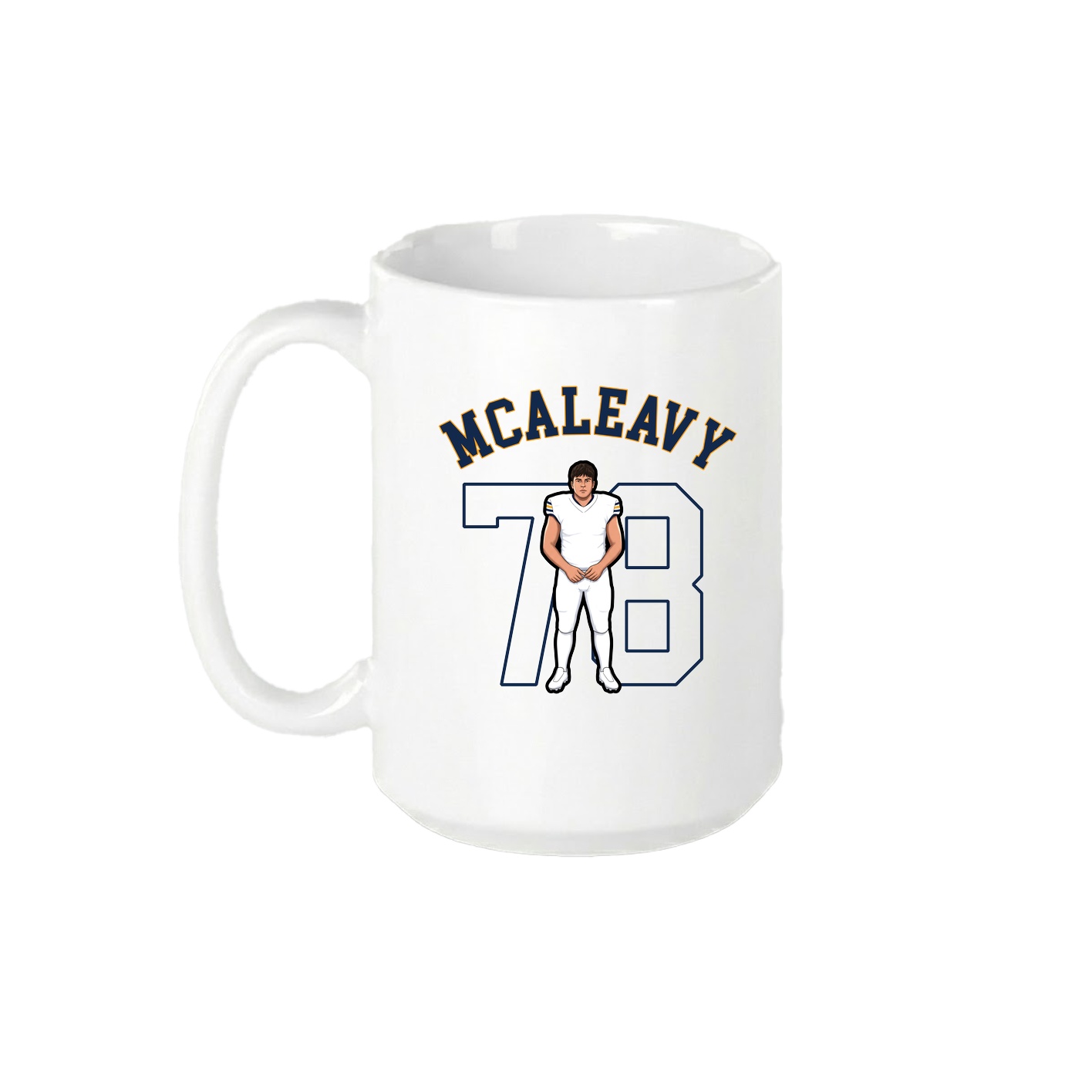 15oz Coffee Mug — Shirsey Arch in White