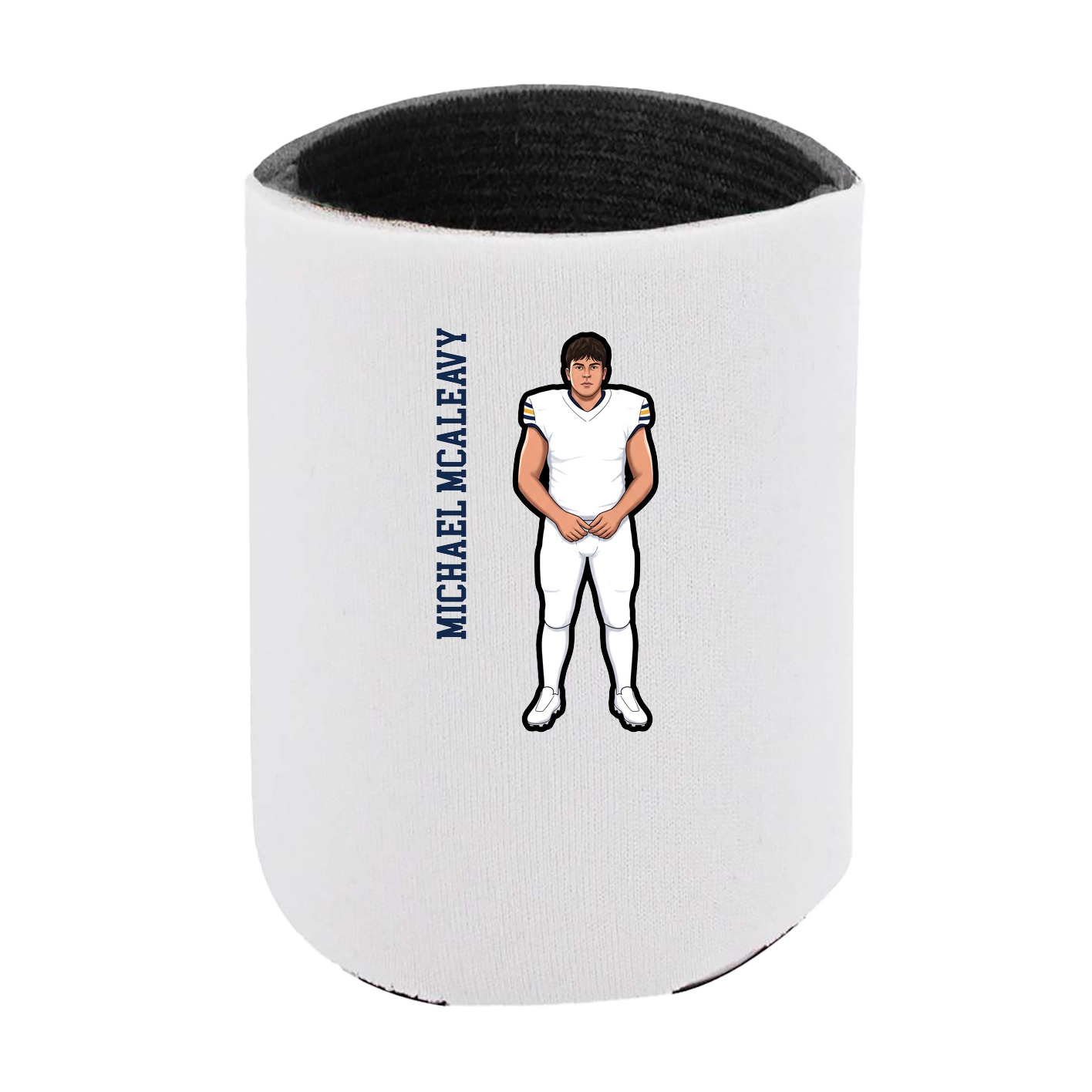 Can Holder — Name Vertical in White