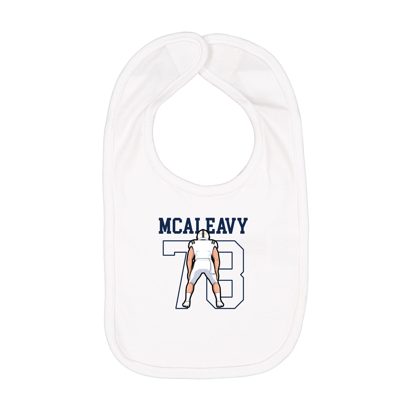 Infant Bib — Shirsey in White