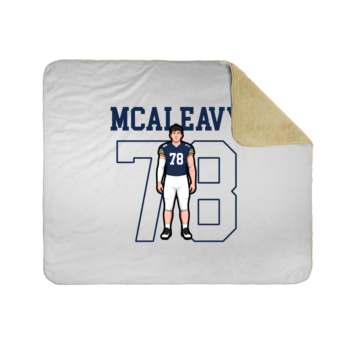 Throw Blanket — Shirsey in White
