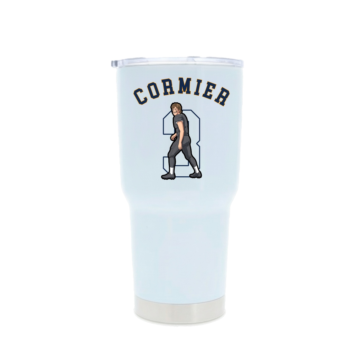 30oz Stainless Steel Tumbler — Shirsey Arch in White